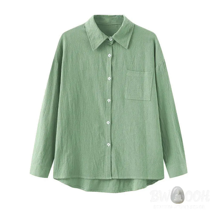 Buddha Stones 2Pcs Long Sleeve Shirt Top With Pockets Drawstring Pants Meditation Cotton Clothing Women&