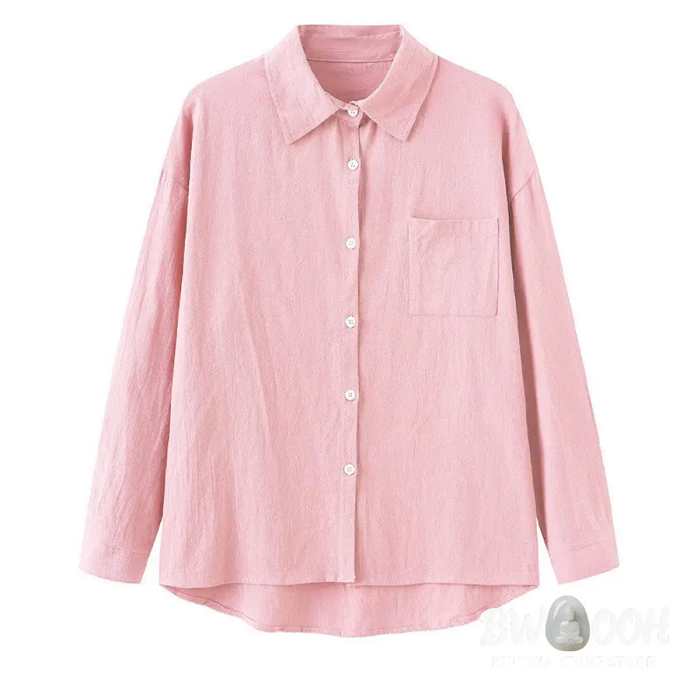 Buddha Stones 2Pcs Long Sleeve Shirt Top With Pockets Drawstring Pants Meditation Cotton Clothing Women&