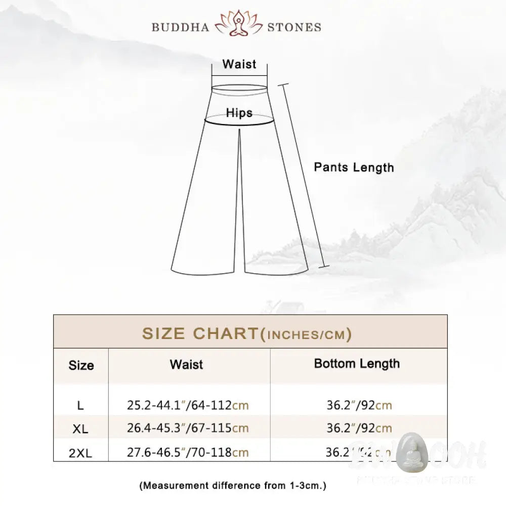 Buddha Stones 2Pcs Plain Design Zen Tai Chi Meditation Clothing Cotton Linen Top Pants Women’s Set - Clothes