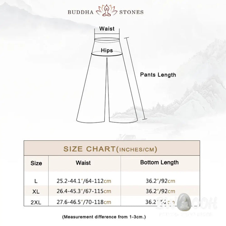 Buddha Stones 2Pcs Plain Design Zen Tai Chi Meditation Clothing Cotton Linen Top Pants Women’s Set - Clothes
