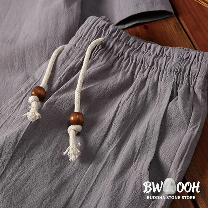 BWOOOH printed yoga pants - 2Pcs Plain Notched Collar Short Sleeve T