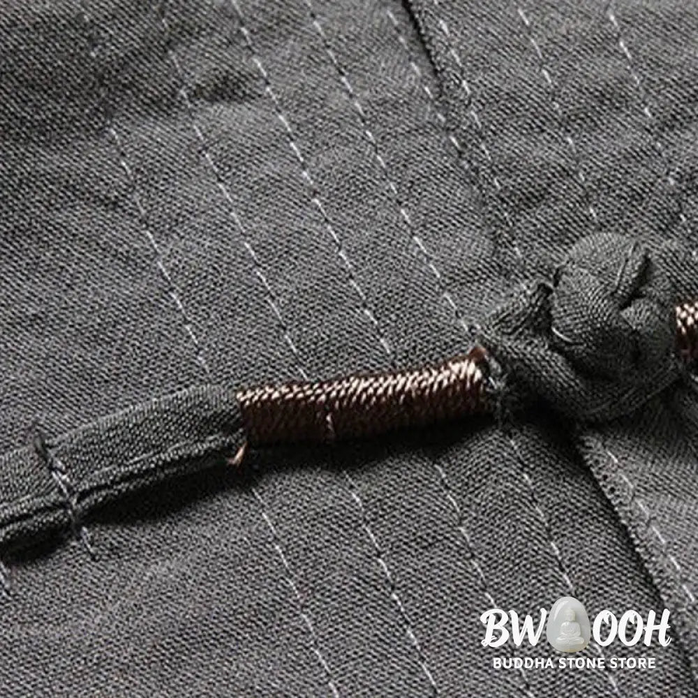 Buddha Stones 2Pcs Plain Tang Suit Men&