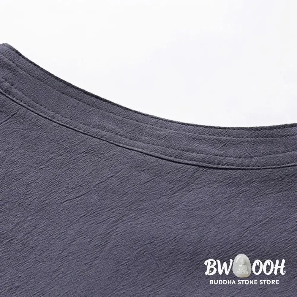 BWOOOH printed wide-leg yoga pants - 2Pcs Simple Design Chinese Frog-Button S