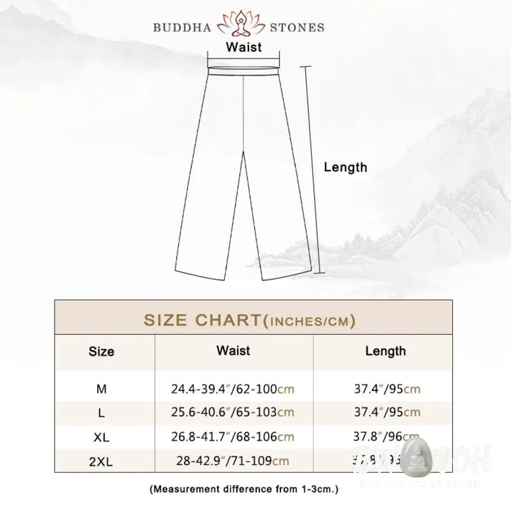 Buddha Stones 2Pcs Solid Color Midi Dress Wide Leg Pants Meditation Spiritual Zen Practice Yoga Dance Clothing
