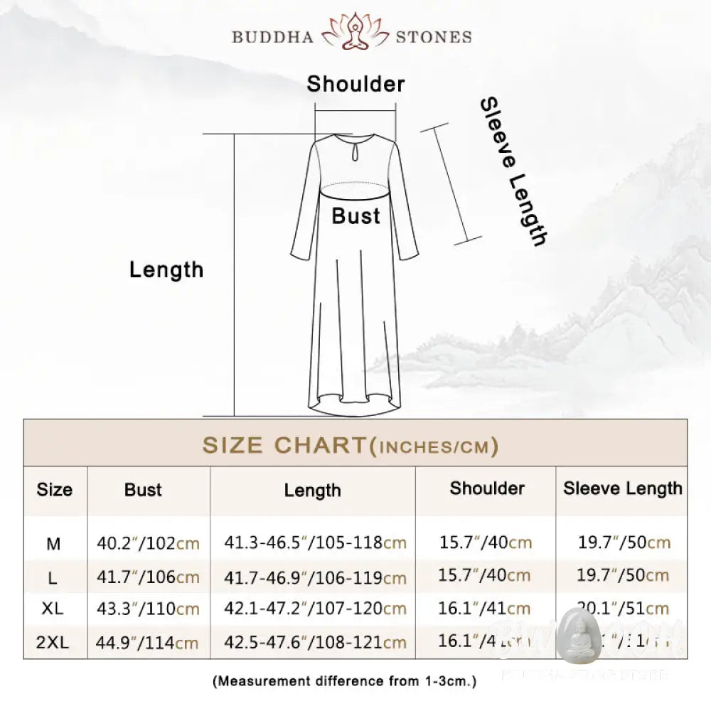 Buddha Stones 2Pcs Solid Color Midi Dress Wide Leg Pants Meditation Spiritual Zen Practice Yoga Dance Clothing