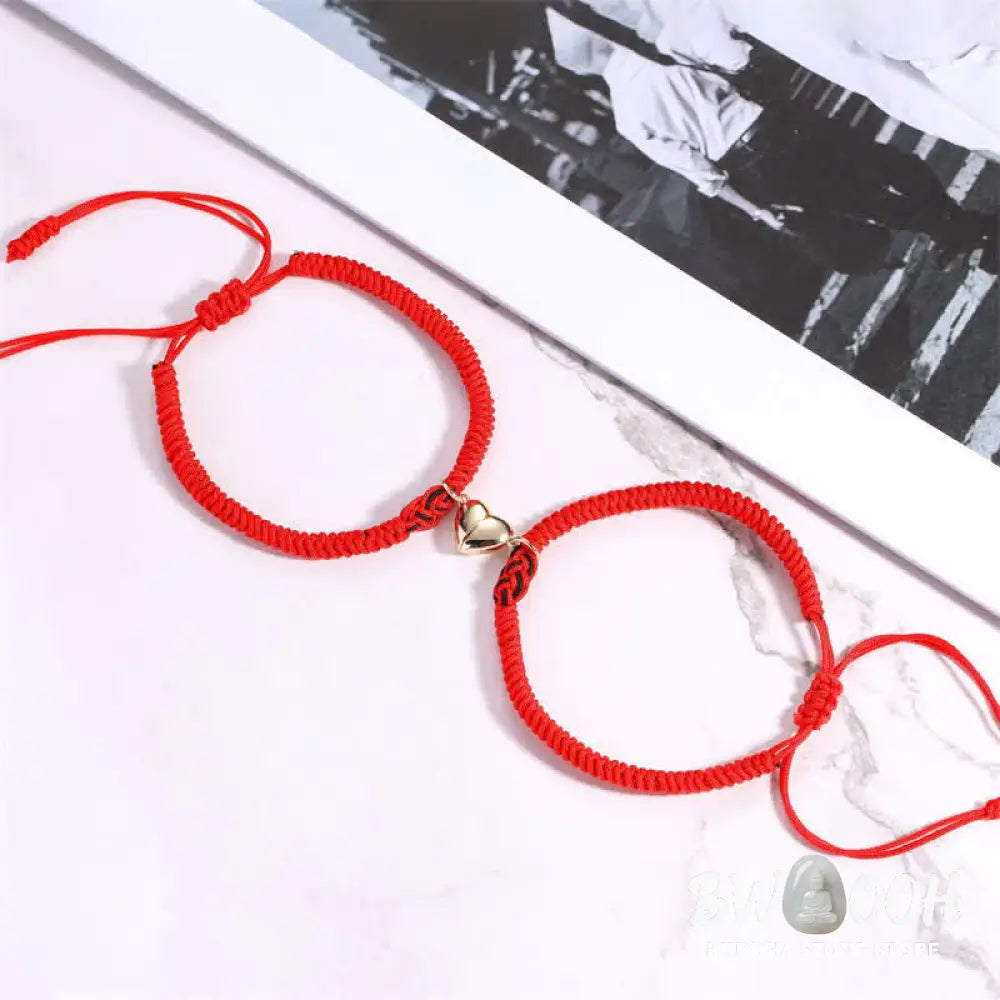 Buddha Stones 2Pcs Tibetan Luck Chinese Knot Protection String Bracelet - BWOOOH - Bracelet