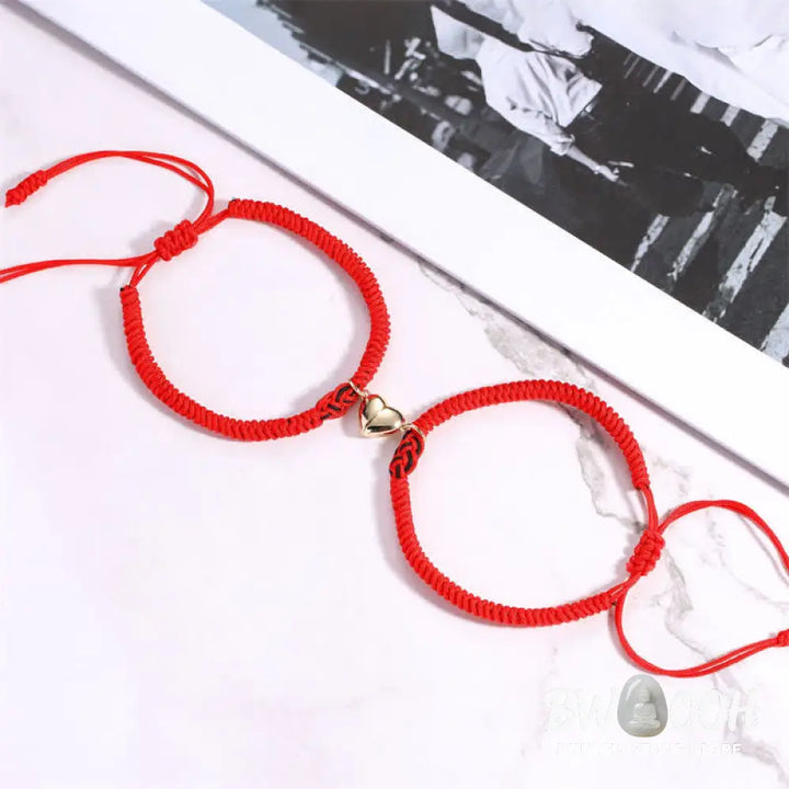 Buddha Stones 2Pcs Tibetan Luck Chinese Knot Protection String Bracelet - BWOOOH - Bracelet