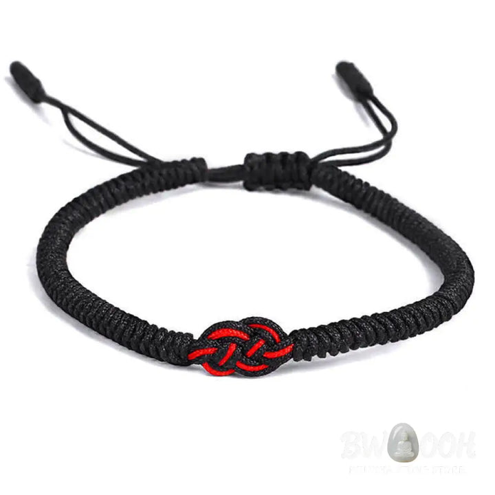 Buddha Stones 2Pcs Tibetan Luck Chinese Knot Protection String Bracelet - BWOOOH - Bracelet