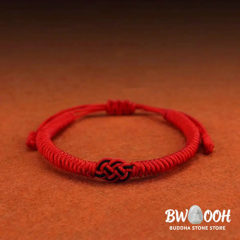 Buddha Stones 2Pcs Tibetan Luck Chinese Knot Protection String Bracelet - BWOOOH - Bracelet