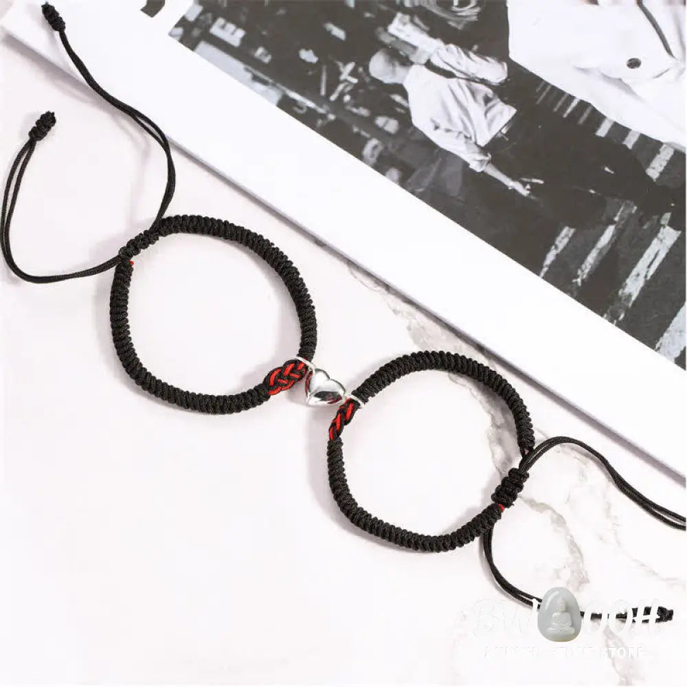 Buddha Stones 2Pcs Tibetan Luck Chinese Knot Protection String Bracelet - BWOOOH - Bracelet