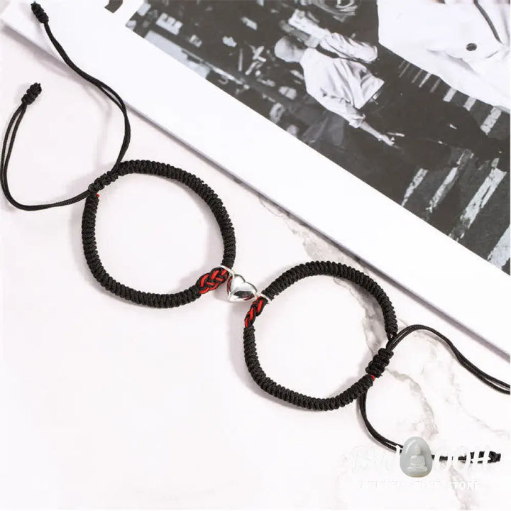 Buddha Stones 2Pcs Tibetan Luck Chinese Knot Protection String Bracelet - BWOOOH - Bracelet