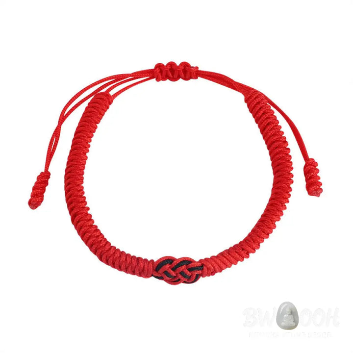 Buddha Stones 2Pcs Tibetan Luck Chinese Knot Protection String Bracelet - BWOOOH - Bracelet