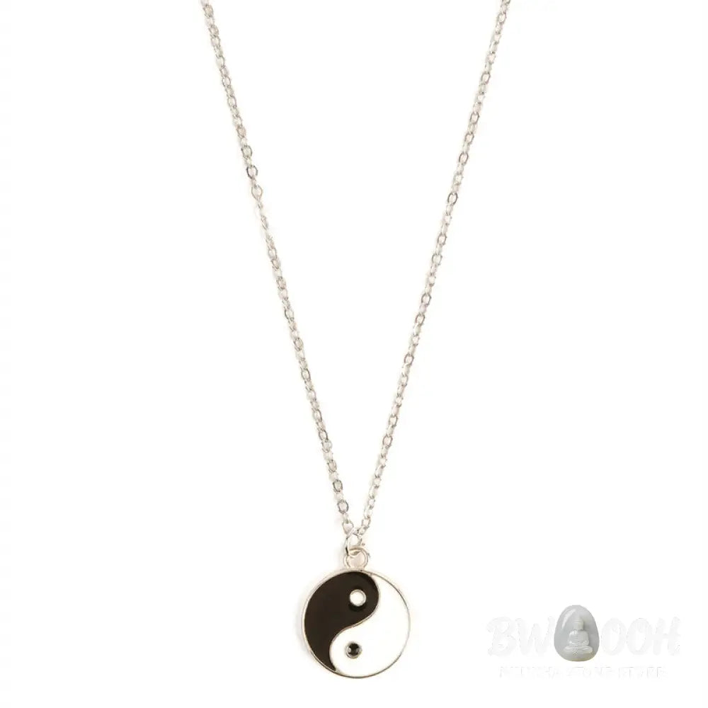 Buddha Stones 2Pcs Yin Yang Harmony Balance Necklace Pendant - BWOOOH - YIN YANG SYMBOL (Balance ♥ Harmony) - Necklaces