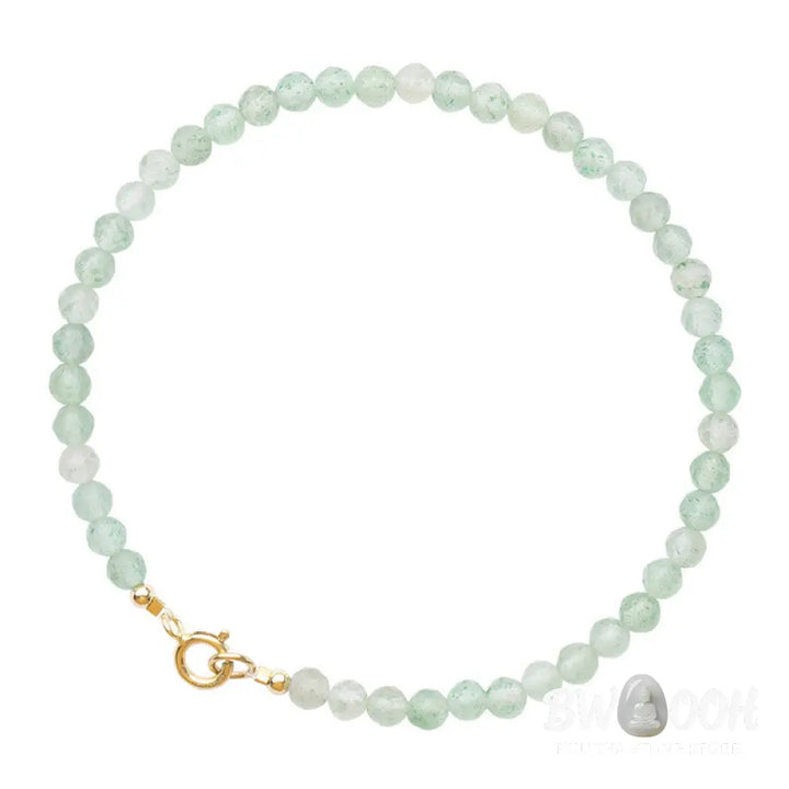 Buddha Stones 3mm Small Green Aventurine Ultra-Thin Beads Luck Bracelet - BWOOOH - Bracelet