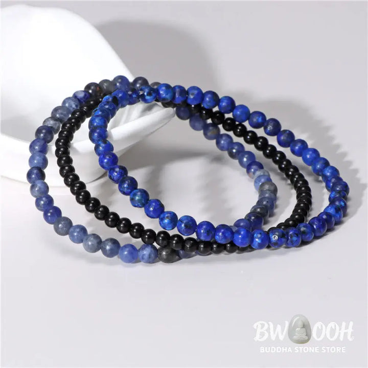 Buddha Stones 3Pcs Natural Crystal Stone Inner Peace Spiritual Bracelet - BWOOOH - Bracelet