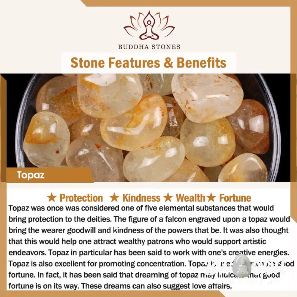 Buddha Stones 3Pcs Natural Crystal Stone Inner Peace Spiritual Bracelet - BWOOOH - Bracelet