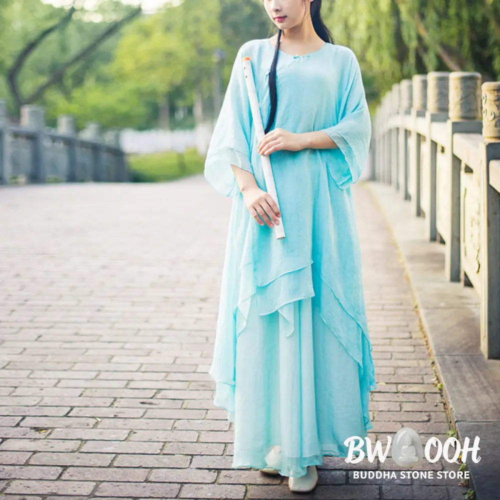 Buddha Stones 3Pcs Yoga Chiffon Clothing Uniform Meditation Zen Practice Women’s Set - Clothes
