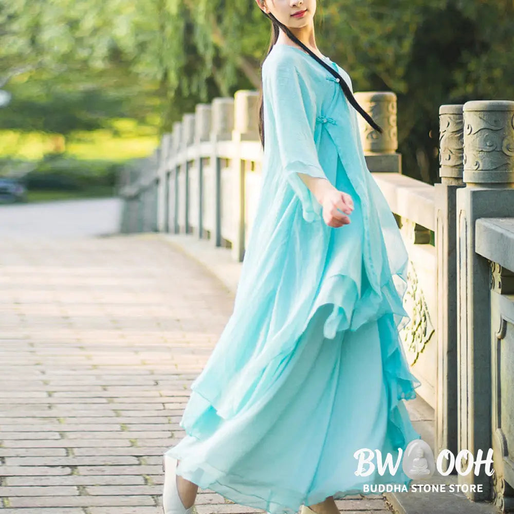Buddha Stones 3Pcs Yoga Chiffon Clothing Uniform Meditation Zen Practice Women’s Set - Clothes