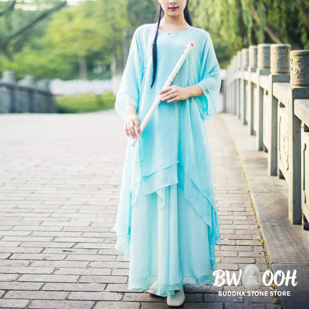 Buddha Stones 3Pcs Yoga Chiffon Clothing Uniform Meditation Zen Practice Women’s Set - Clothes