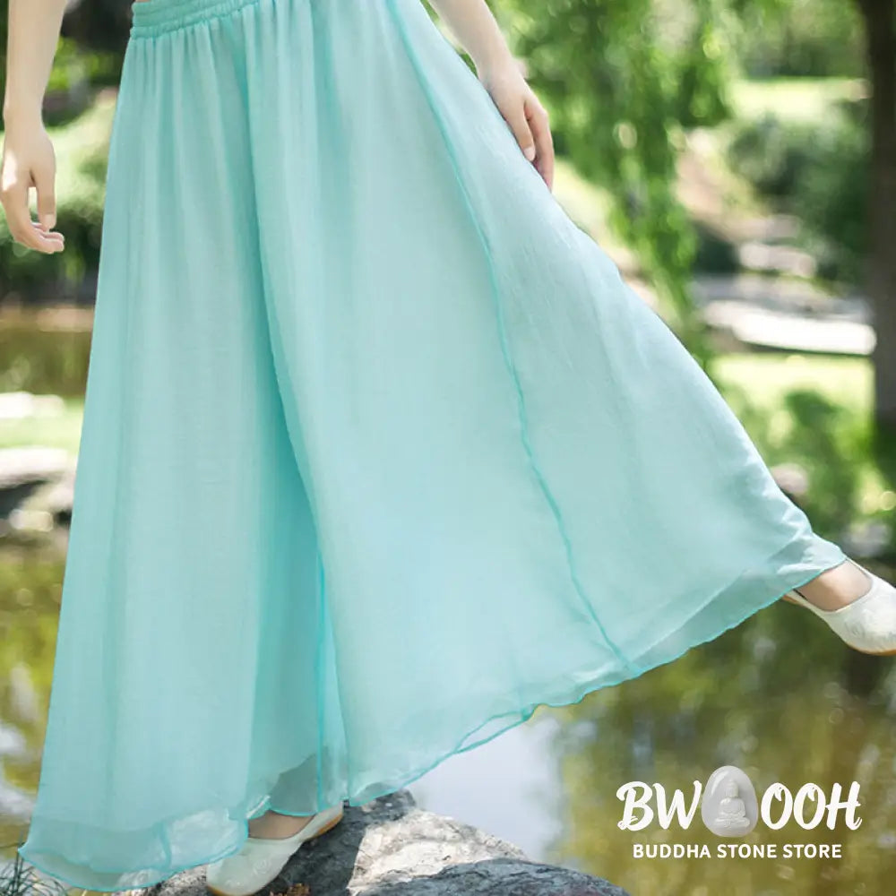 Buddha Stones 3Pcs Yoga Chiffon Clothing Uniform Meditation Zen Practice Women’s Set - Clothes