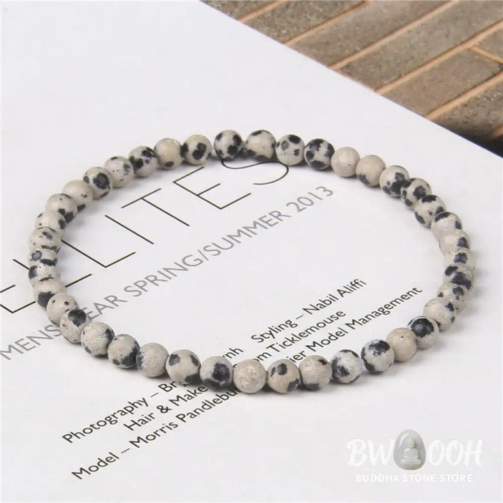Buddha Stones 4mm Various Stone Crystal Mini Beads Healing Bracelet - BWOOOH - Bracelet