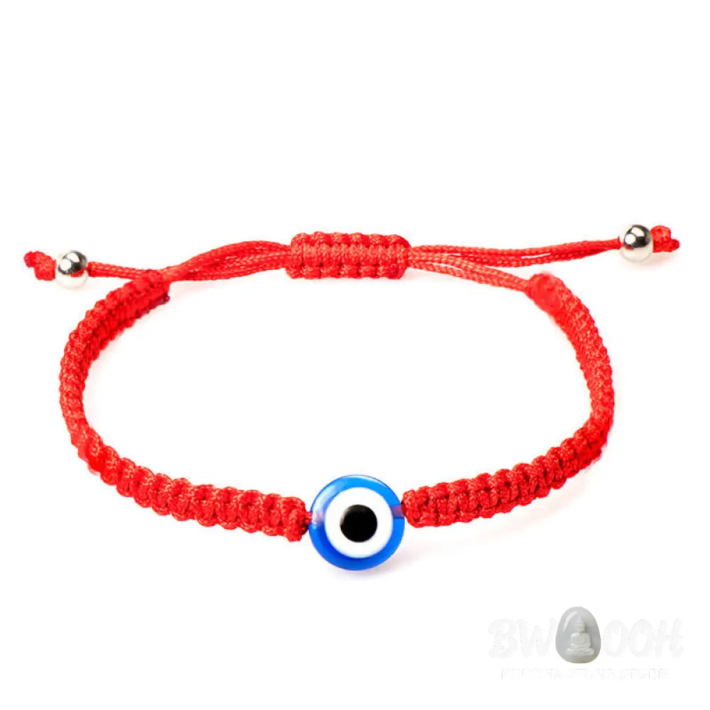 Buddha Stones 4Pcs Evil Eye Seven Knot Red String Protection Bracelet - BWOOOH - 4Pcs Evil Eye&amp;Seven Knot Red