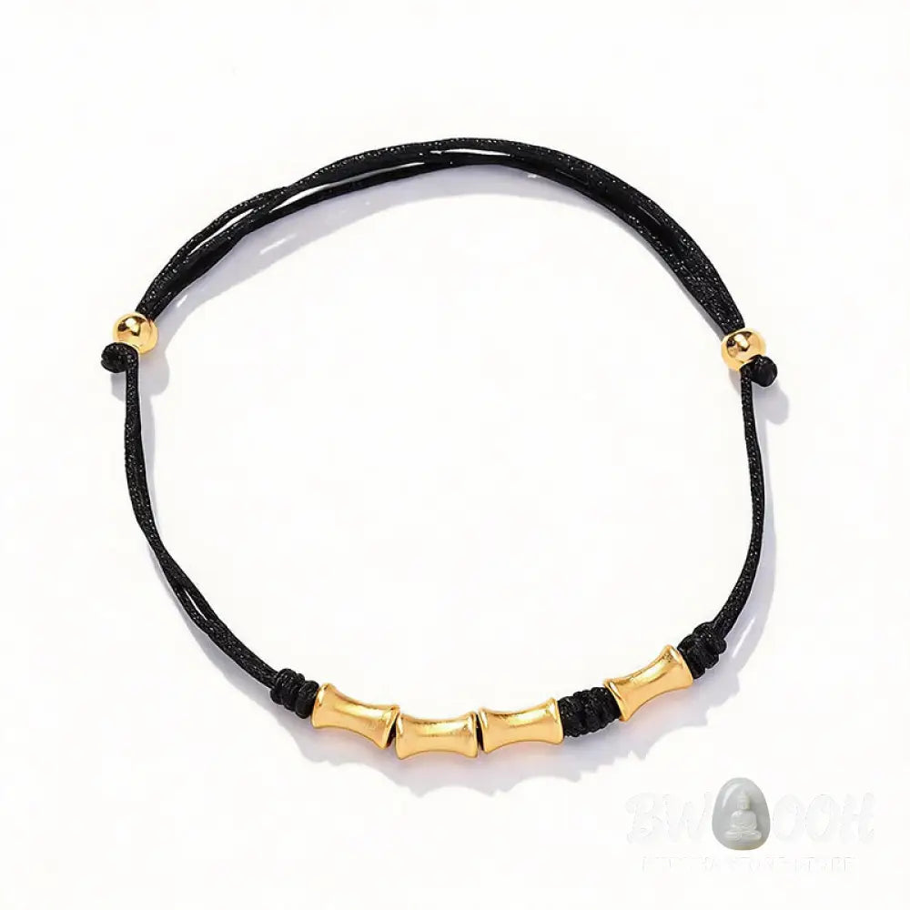 BWOOOH 925 Sterling Silver Bamboo Design Protection Luck Braided Bracelet | spiritual healing bracelet