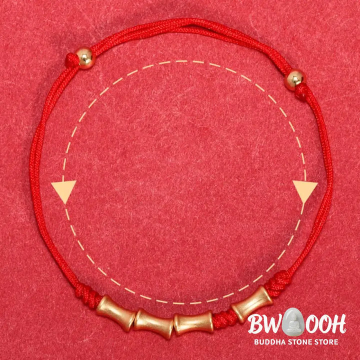 BWOOOH 925 Sterling Silver Bamboo Design Protection Luck Braided Bracelet | spiritual healing bracelet