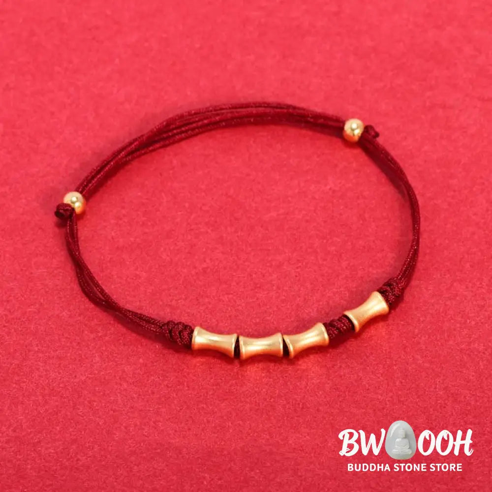 BWOOOH 925 Sterling Silver Bamboo Design Protection Luck Braided Bracelet | spiritual healing bracelet