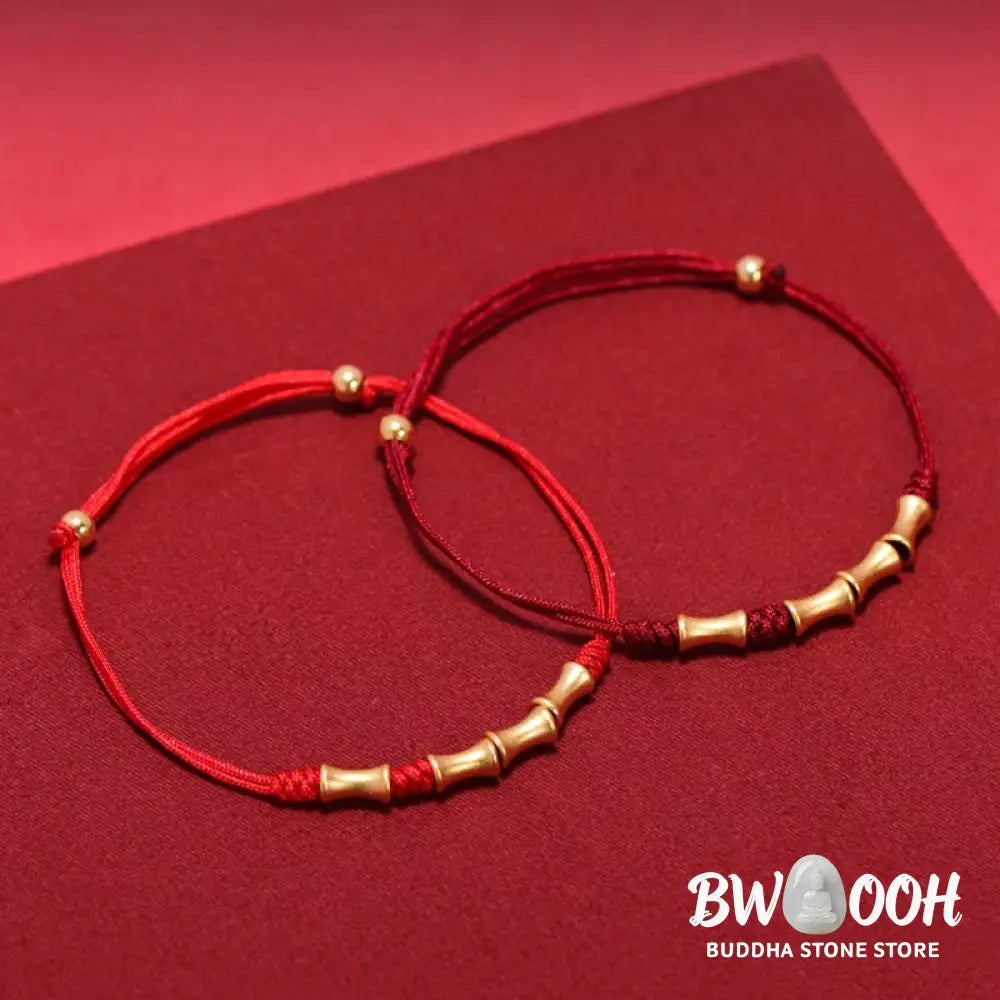 BWOOOH 925 Sterling Silver Bamboo Design Protection Luck Braided Bracelet | spiritual healing bracelet
