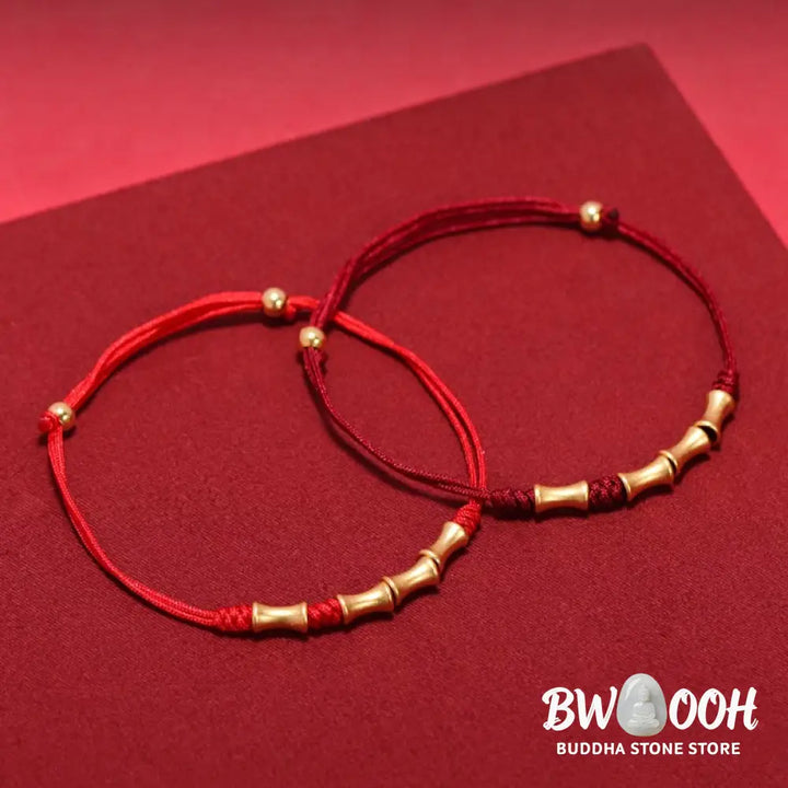 BWOOOH 925 Sterling Silver Bamboo Design Protection Luck Braided Bracelet | spiritual healing bracelet