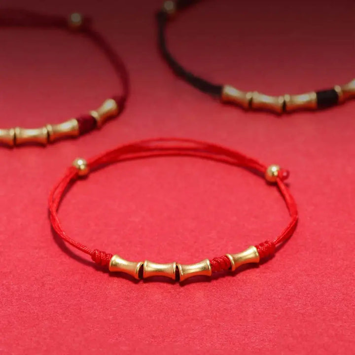 BWOOOH 925 Sterling Silver Bamboo Design Protection Luck Braided Bracelet | spiritual healing bracelet