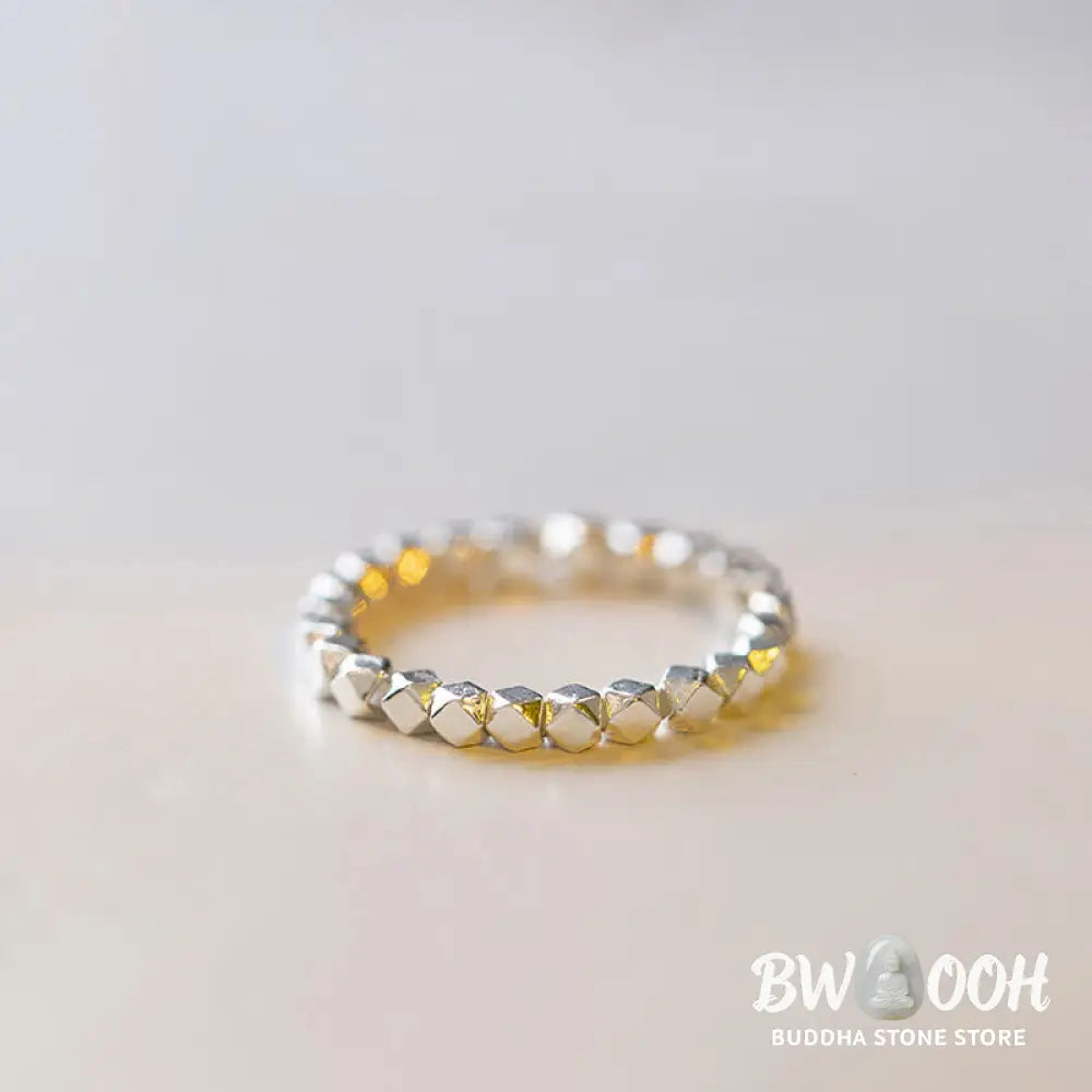 Buddha Stones 925 Sterling Silver Beaded Blessing Ring (Extra 35% Off | USE CODE: FS35) - Ring