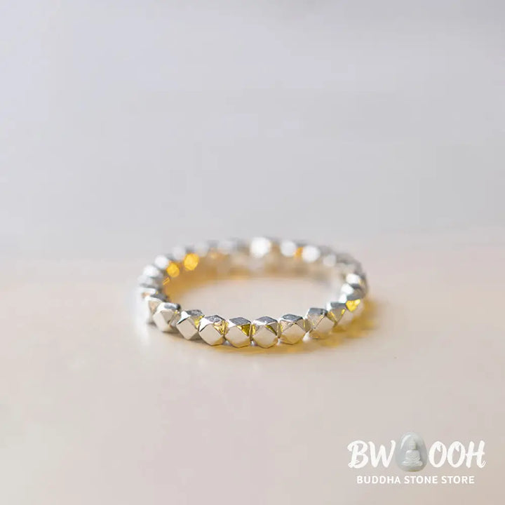 Buddha Stones 925 Sterling Silver Beaded Blessing Ring (Extra 35% Off | USE CODE: FS35) - Ring