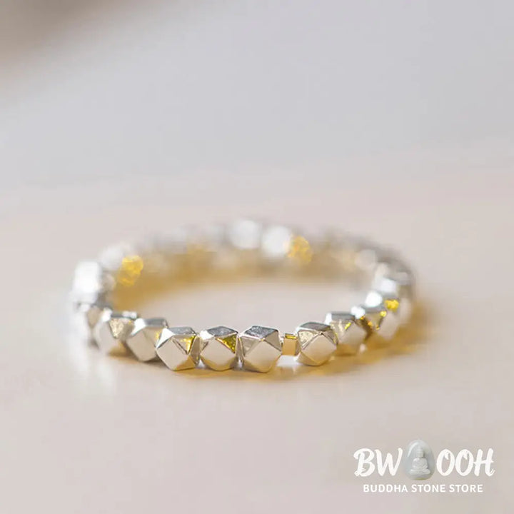 Buddha Stones 925 Sterling Silver Beaded Blessing Ring (Extra 35% Off | USE CODE: FS35) - Ring