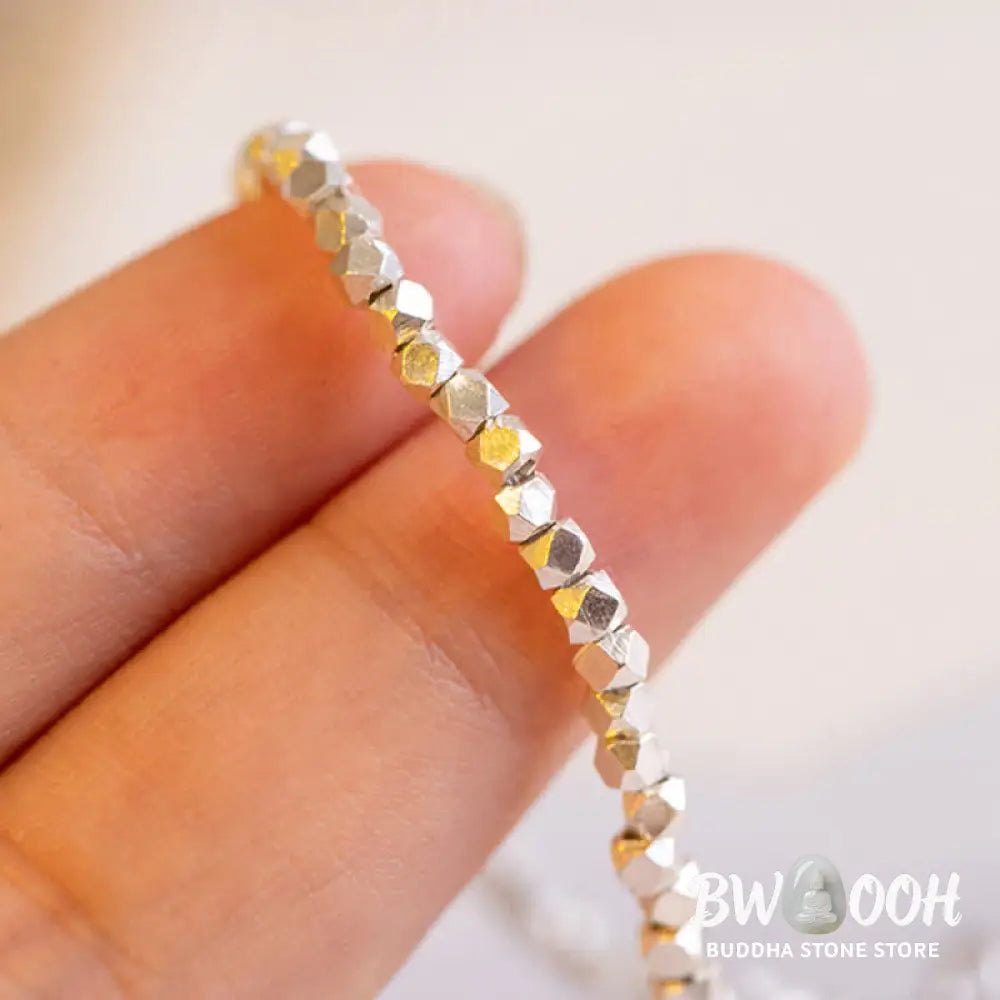 Buddha Stones 925 Sterling Silver Beaded Blessing Ring (Extra 35% Off | USE CODE: FS35) - Ring