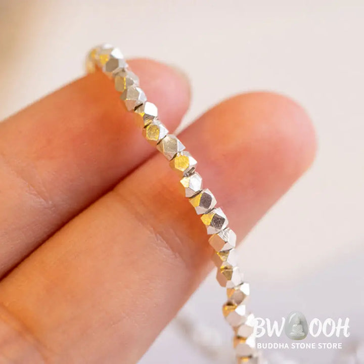 Buddha Stones 925 Sterling Silver Beaded Blessing Ring (Extra 35% Off | USE CODE: FS35) - Ring