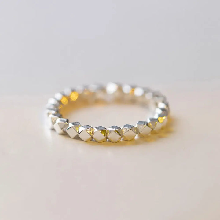BWOOOH 925 Sterling Silver Beaded Blessing Ring (Extra 35% Off | USE CODE: FS35) — Sterling Silver crystal healing bracele...