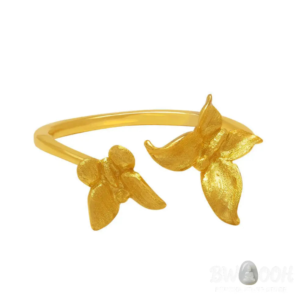 Buddha Stones 925 Sterling Silver Butterfly Love Ring - Ring