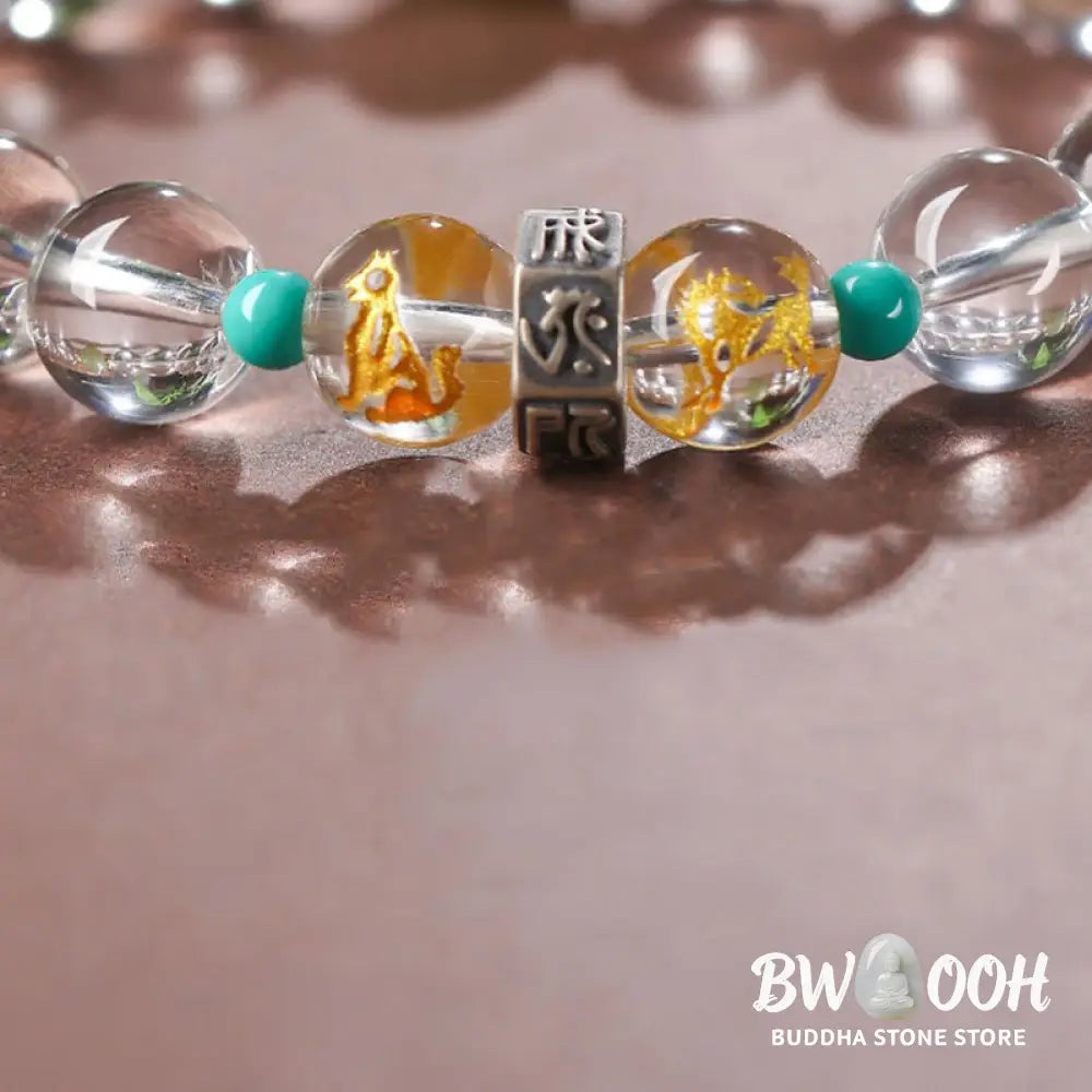 Buddha Stones 925 Sterling Silver Chinese Zodiac Natal Buddha Auspicious Groups White Crystal Hetian Jade Healing