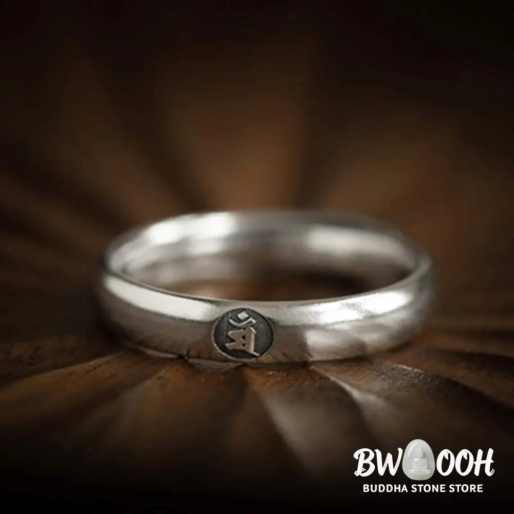 Buddha Stones 925 Sterling Silver Chinese Zodiac Natal Buddha Blessing Couple Ring - BWOOOH - Rings