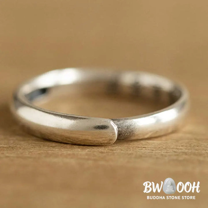 Buddha Stones 925 Sterling Silver Chinese Zodiac Natal Buddha Blessing Couple Ring - BWOOOH - Rings