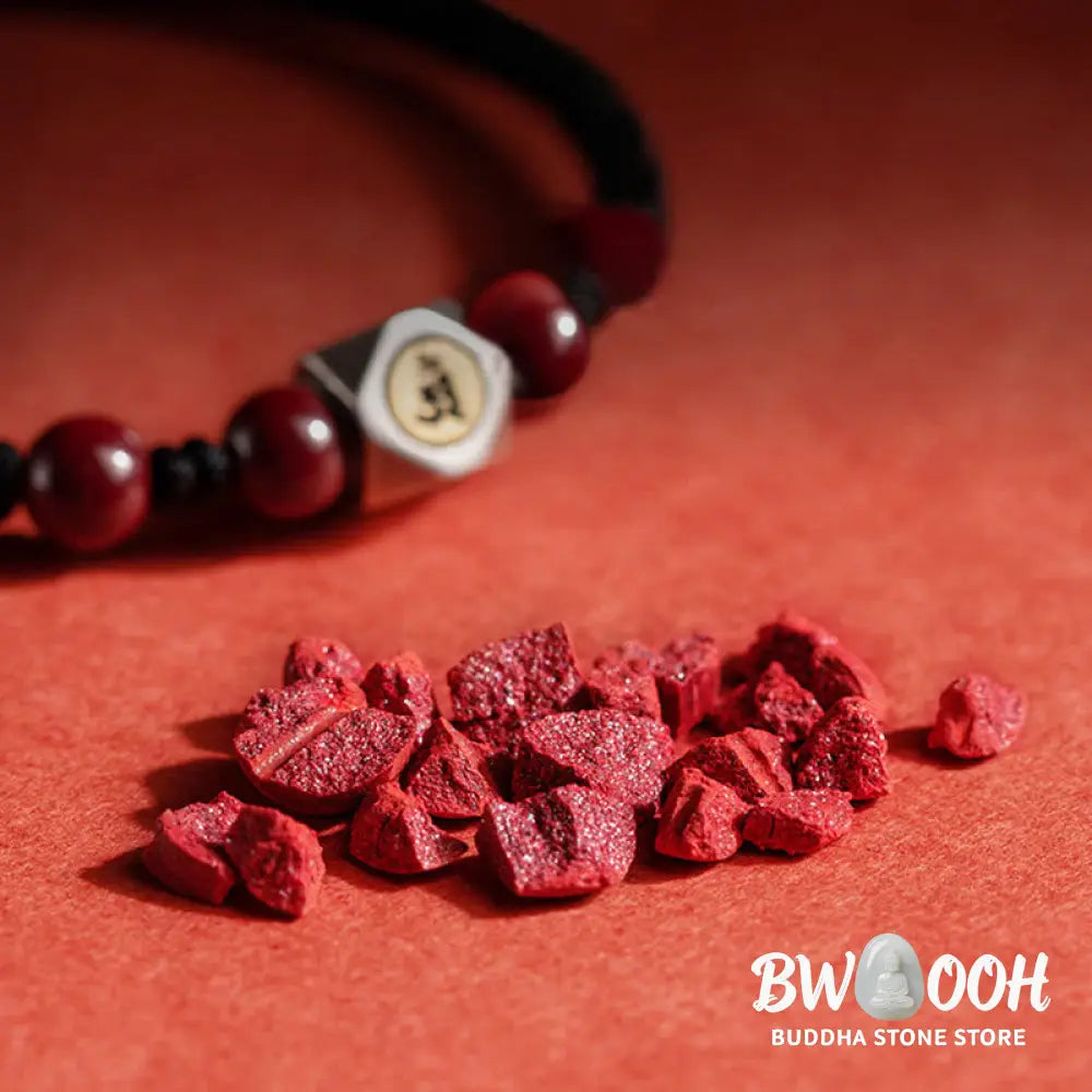 Buddha Stones 925 Sterling Silver Chinese Zodiac Natal Buddha Cinnabar Calm Bracelet - BWOOOH - Bracelet