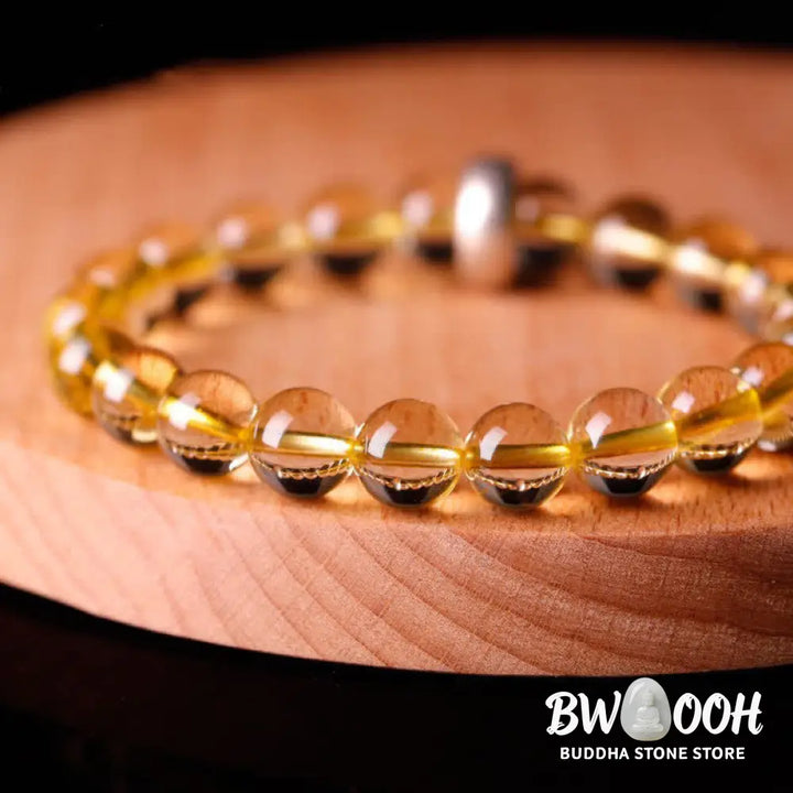 Buddha Stones 925 Sterling Silver Chinese Zodiac Natal Buddha Citrine Protection Bracelet - BWOOOH - Bracelet