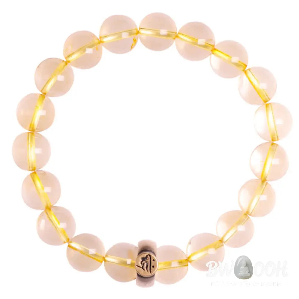 Buddha Stones 925 Sterling Silver Chinese Zodiac Natal Buddha Citrine Protection Bracelet - BWOOOH - Bracelet
