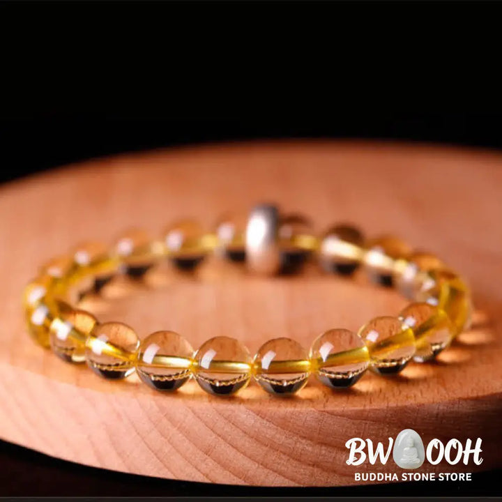 Buddha Stones 925 Sterling Silver Chinese Zodiac Natal Buddha Citrine Protection Bracelet - BWOOOH - Bracelet