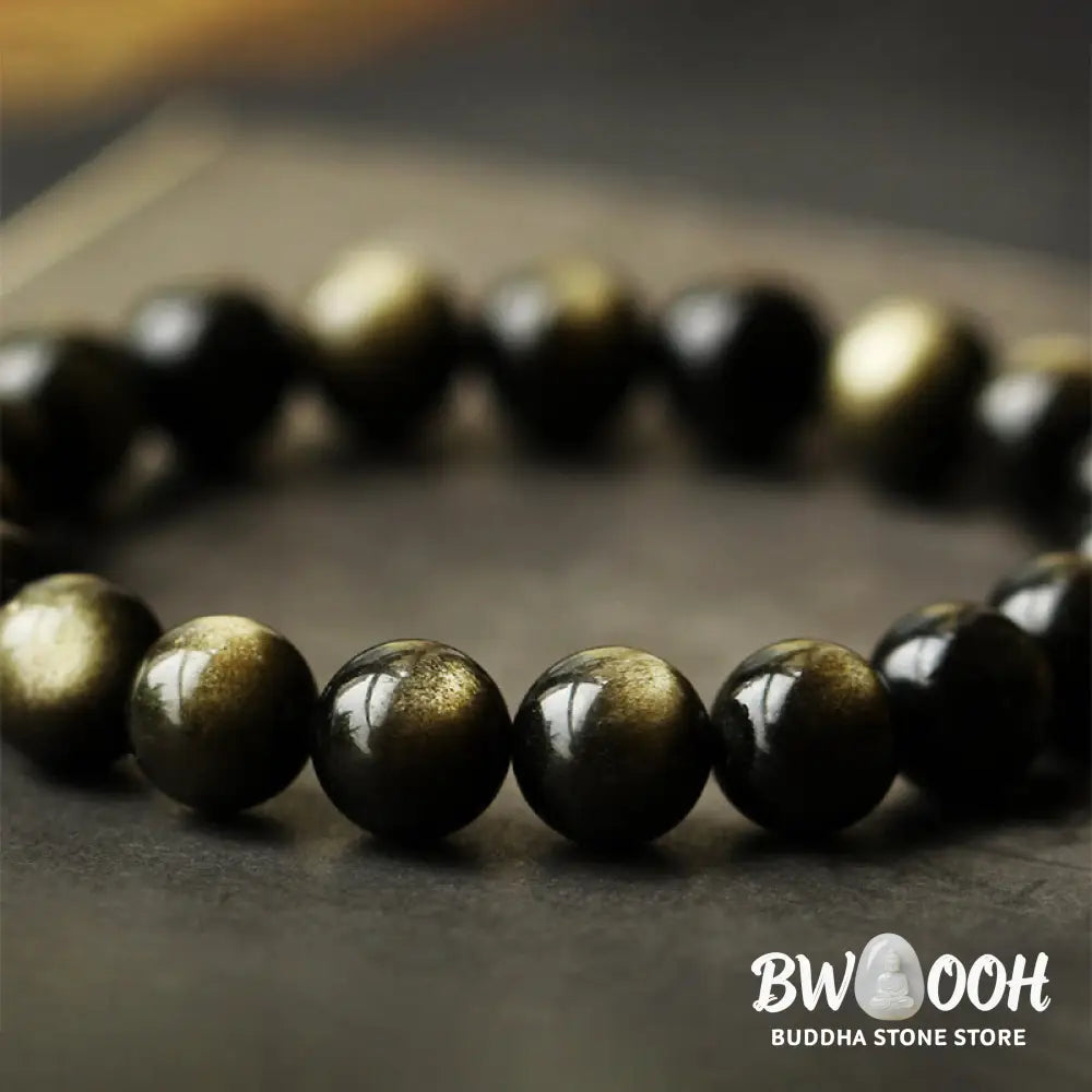 Buddha Stones 925 Sterling Silver Chinese Zodiac Natal Buddha Natural Gold Sheen Obsidian Amber Wealth Protection