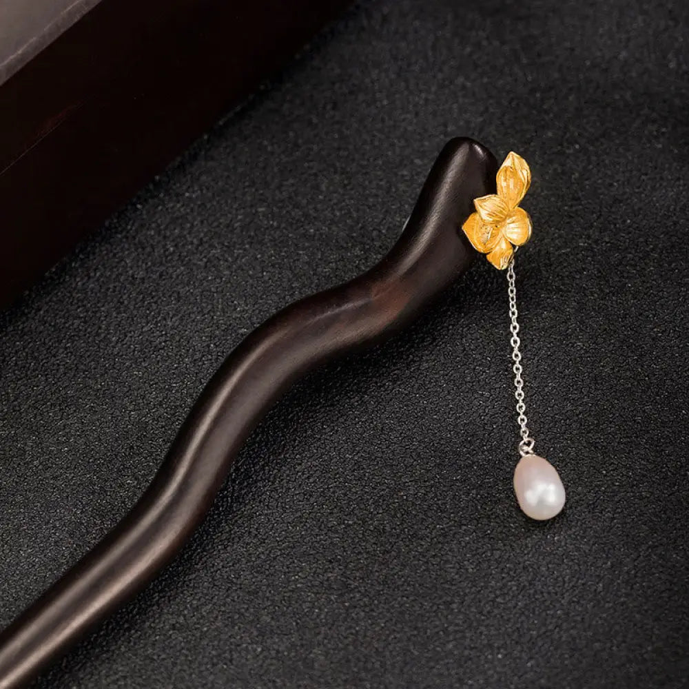 BWOOOH 925 Sterling Silver Classical Chinese Style Ebony 