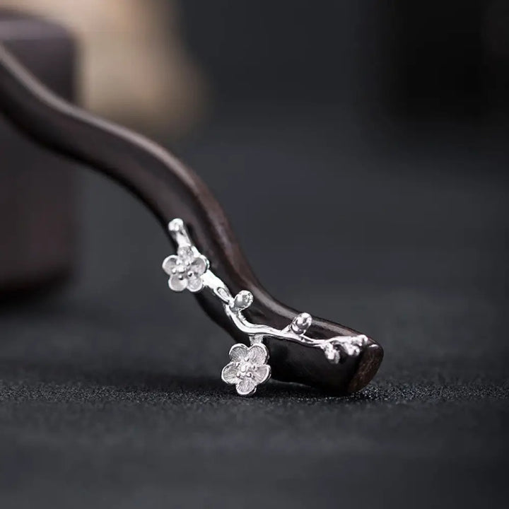 BWOOOH 925 Sterling Silver Classical Chinese Style Ebony 