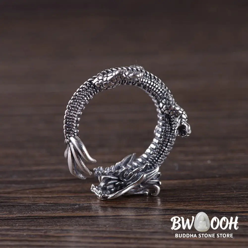 Buddha Stones 925 Sterling Silver Dragon Luck Protection Ring - BWOOOH - Dragon (Protection ♥ Success) - Ring
